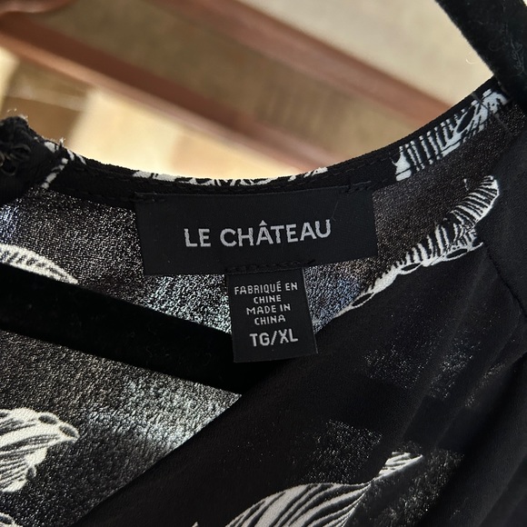 Floor length wrap look dress. - Picture 3 of 4